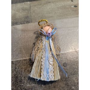 Handmade angel cherub rose halo doll ornament xmas